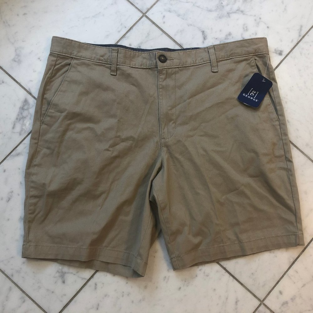 BRAND NEW W/ TAGS: George Men’s Tan Shorts Size 38